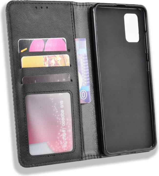Actual product image Cover-Discount Galaxy A51 - Stand Flip Case Cover black (Samsung Galaxy A51)