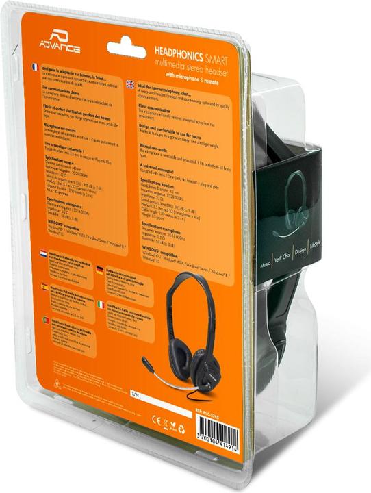 Image du produit Advance Casque Micro Multimédia Headphonics Smart (Filaire)
