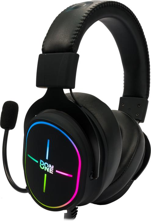 Actual product image Don One GH401 Headphones Wired Headband Gaming Black (Cable)