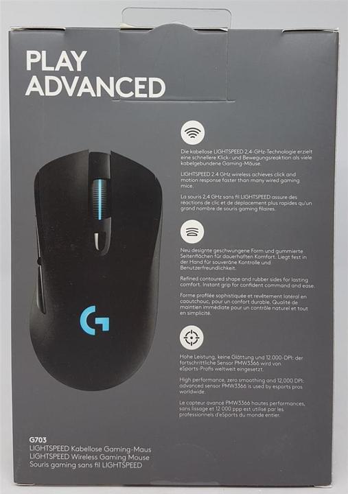 Image du produit Logitech G G703 Lightspeed (Filaire, Sans fil)