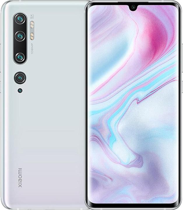 Produktbild Xiaomi Mi Note 10 (128 GB, Glacier White, 6.47", Dual SIM, 108 Mpx, 4G)
