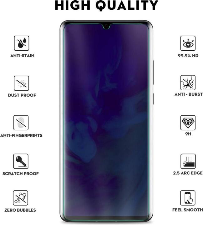Image du produit Screenguard Huawei P30 Protection en verre Case Friendly Design (1 pièce(s), Huawei P30)