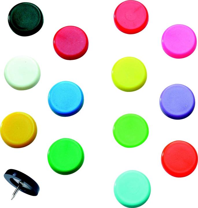 Actual product image Laurel Super tear nail 14mm PU=100 pieces assorted basic and fluorescent colours (1 Piece, 10 mm)