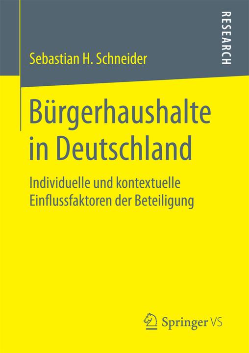 Actual product image Bürgerhaushalte in Deutschland (Sebastian H. Schneider, 2017)