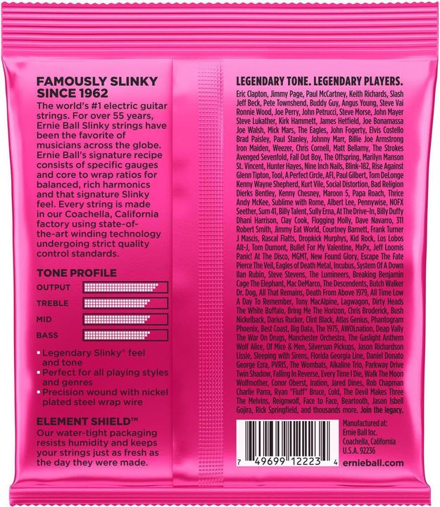 Productafbeelding Ernie Ball Super Slinky (6 x, Elektrische gitaar, 0.04")