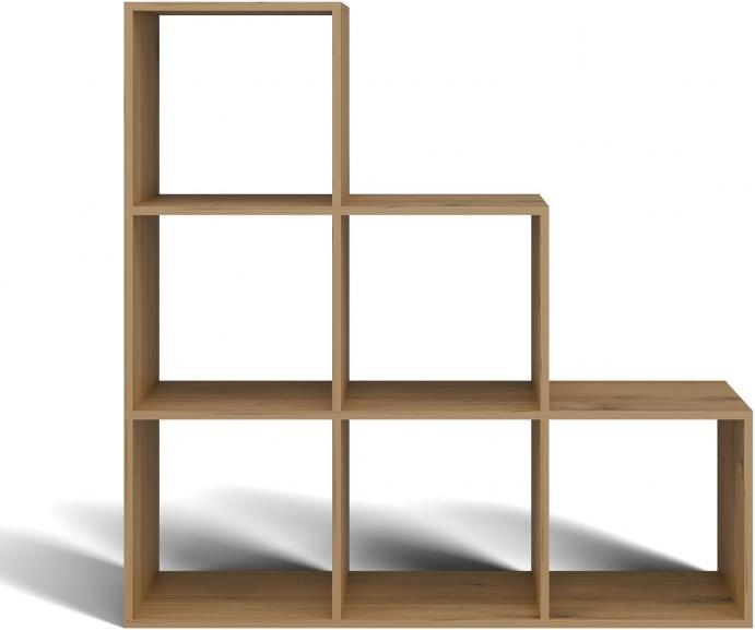 Actual product image Topeshop STEP ARTISAN 3X3 bookshelf for living room (115 x 38 x 115 cm)