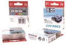 Actual product image Dymo D1 writing tape 43610 6mmx7.0m black->transp. (0.60 cm, Black, Transparent)