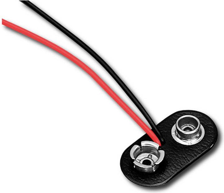 Actual product image Modellbau Lindinger clip-t push-button connector f. 9v block