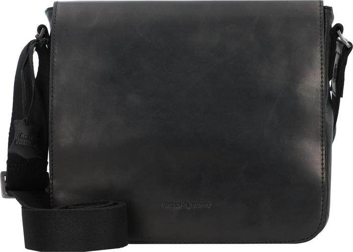 Produktbild Greenburry Pure Black Umhängetasche Leder 26 cm