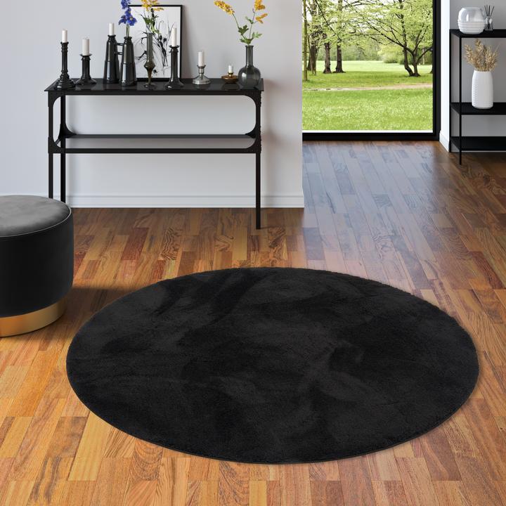 Produktbild Pergamon Luxus Super Soft Hochflor Langflor Teppich Silky Rund (200 x 200 cm)