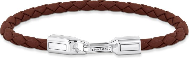 Thomas Sabo Armband Rebel at heart (21 cm, 925er Silber, Leder)