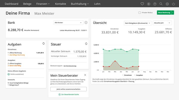 Actual product image Lexware lexoffice - XL (365 days) (Download) (1 User, 12 months)