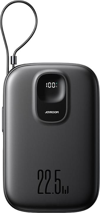 Produktbild Joyroom JR-PBF18 22.5W 10000mAh Powerbank with Built-in Lightning Cable + USB-C Cable 0.25 cm - Blac (10000 mAh, 22.50 W)