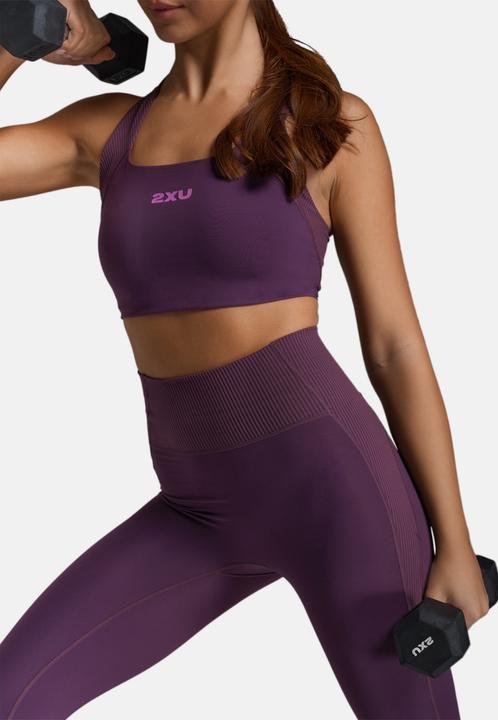 Actual product image 2XU Robbed Longline Low Impact Bra (L)