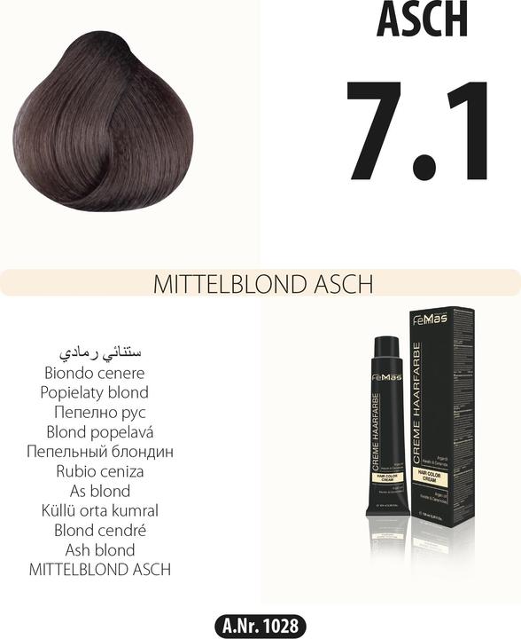 Image du produit FemMas (4.1) Couleur des cheveux brun moyen cendré 100ml