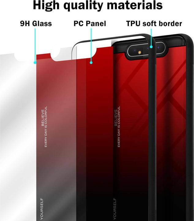 Immagine prodotto Cadorabo Copertura in vetro TPU 2 colori (Samsung Galaxy A80)