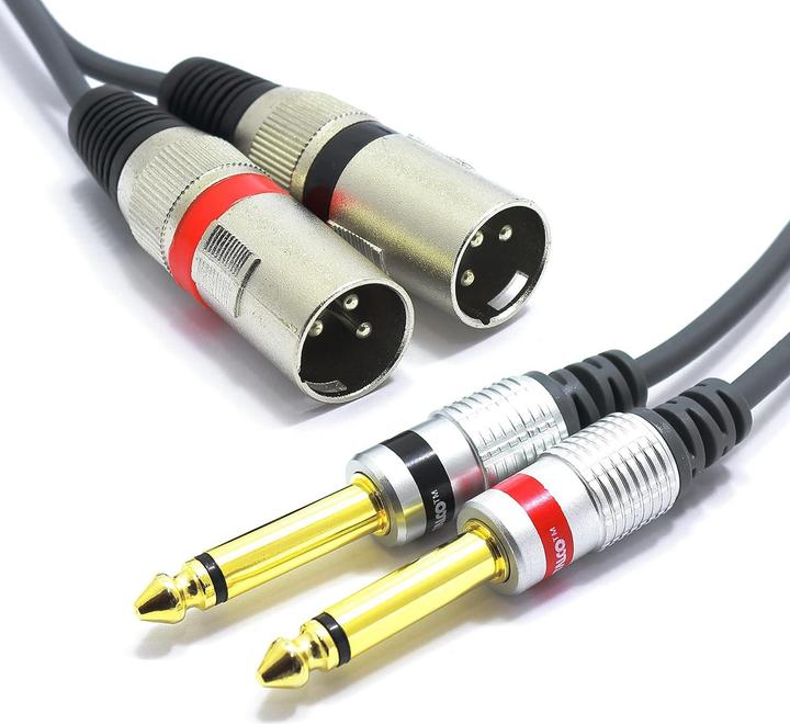 Actual product image Vitalco 2x XLR auf 2x 6.3mm Klinke Audio Adapterkabel (3 m)