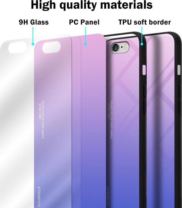 Immagine prodotto Cadorabo Copertura in vetro TPU 2 colori (Apple iPhone 6)