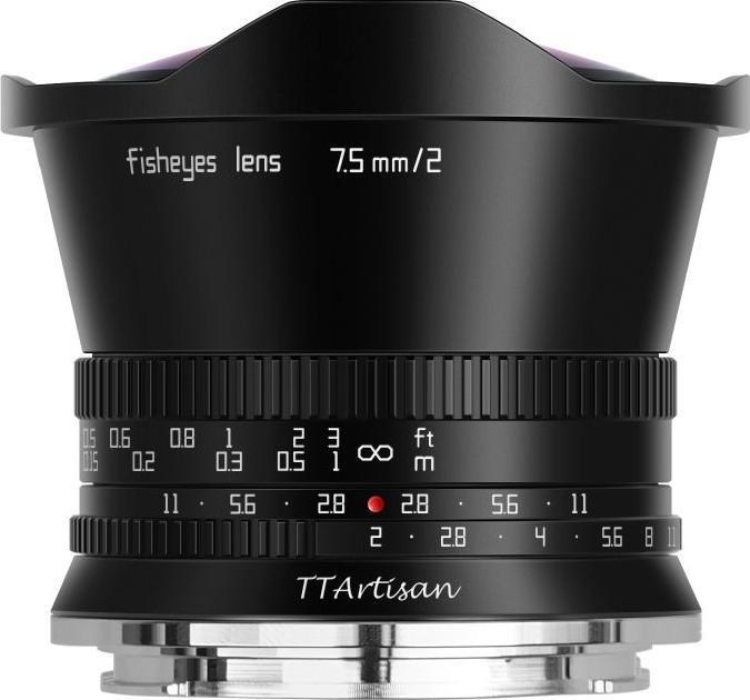 Actual product image TTArtisan 7.5 mm, f/2.0 (Sony E, APS-C / DX)