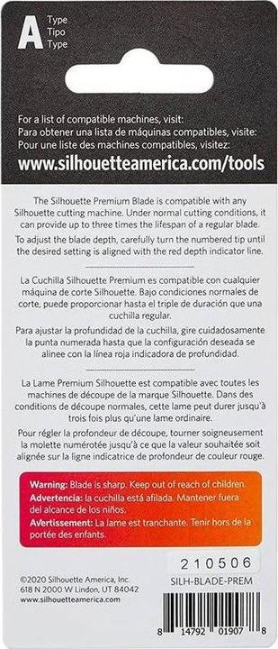 Actual product image Silhouette Replacement blade Premium