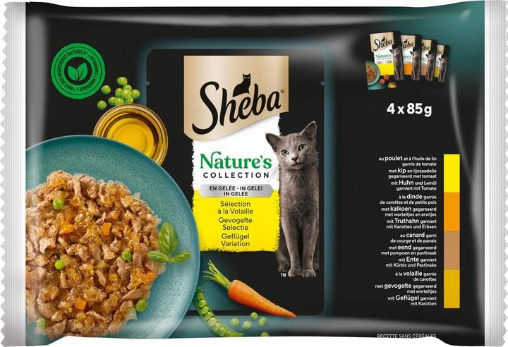 Actual product image Sheba Nature's Collection Poultry Variation in Jelly (Adult, 4 pcs., 340 g)