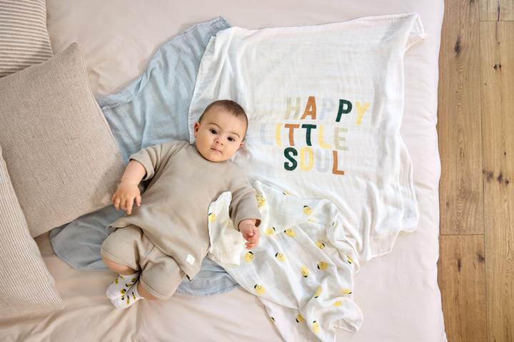 Produktbild Lässig Mullwindeln & Mulltücher Mulltuch 3er Pack Heavenly Soft Swaddle L (80 cm, 80 cm)