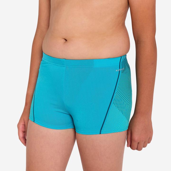 Actual product image Nabaiji Badehose Boxer Jungen - 500 Fitib Anoi türkis (134)