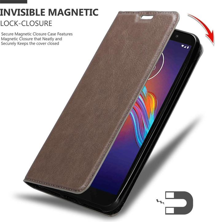 Image du produit Cadorabo Book Couverture magnétique invisible (Motorola Moto E6 Play)