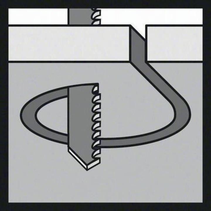 Produktbild Bosch Professional Zubehör PRO Metal curve T118EOF Stichsägeblatt, 83 mm, 5-tlg.