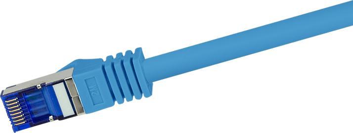 Produktbild LogiLink Patchkabel Ultraflex, Kat.6A, S/FTP, 1,0 m, blau (S/FTP, CAT6a, 1 m)