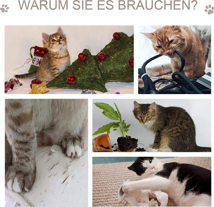 Actual product image PawHut Cat scratching post (120 cm, Nature+White)