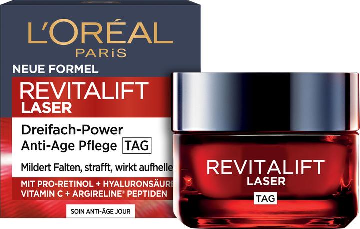 Actual product image L'Oréal Paris L'Oréal, Paris Revitift Laser X3 Anti - Age, intensive care for the day, 50 ml (50 ml, Day cream)