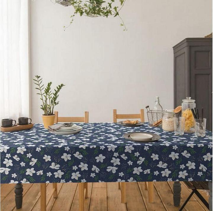 Produktbild D-C-Fix Tischdecke Fiesta dusk 140 cm x 180 m, Blau/Weiss (140 x 180 cm)