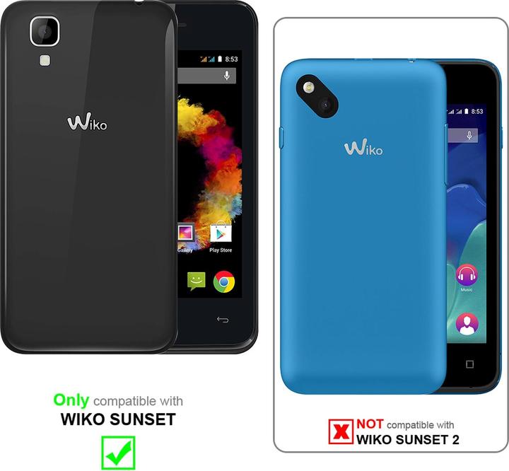 Actual product image Cadorabo display protection glass (1 Piece, Wiko Sunset)