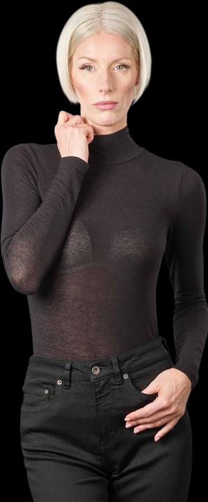 Scotch & Soda Turtle Neck Shirt Long Sleeve Evening Black