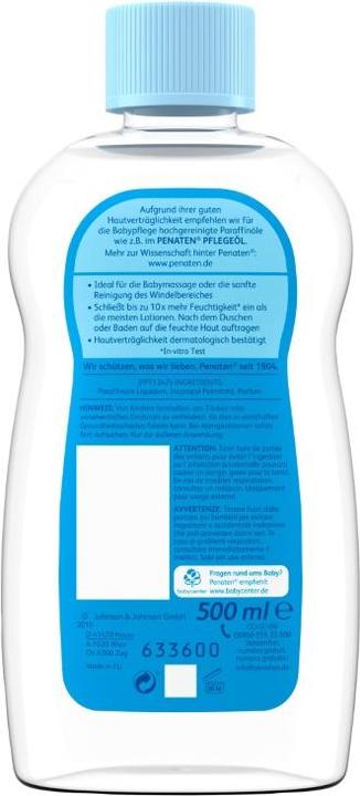 Actual product image Penaten gentle oil, 500ml bottle