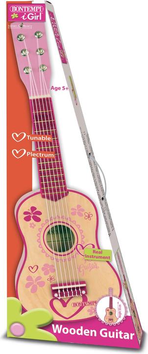 Actual product image Bontempi Wood guitar Pink