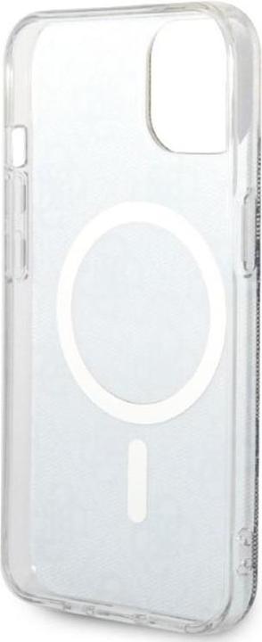 Image du produit Guess Zestaw GUBPP14SH4EACSB Etui+ chargeur iPhone 14 6,1" niebieski/blue hard case 4G Print MagSafe (Apple iPhone 14, Apple iPhone 13)