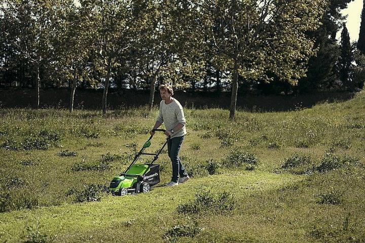 Actual product image Greenworks G40LM41 (Rechargeable battery operated)