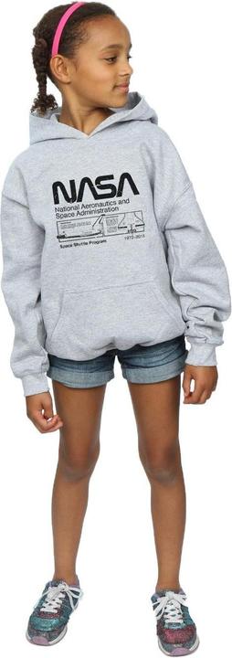 Produktbild Nasa Classic Space Shuttle Kapuzenpullover Mädchen (140, 146)