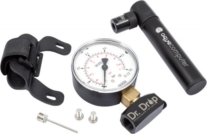 Actual product image Aqua Computer Dr. Drop pressure tester including air pump