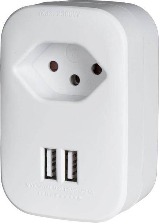 Ekström Steckdosenadapter mit USB-Ladeanschluss (2 x)