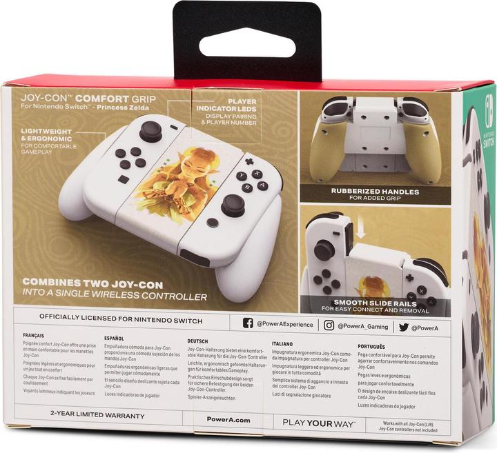 Image du produit PowerA Poignée de confort Joy-Con pour Nintendo Switch - Princess Zelda (Switch, Switch OLED)