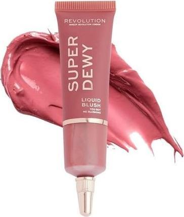 Actual product image I Heart Revolution Makeup Revolution Superdewy Liquid Blusher You Got Me Blushing 15ml