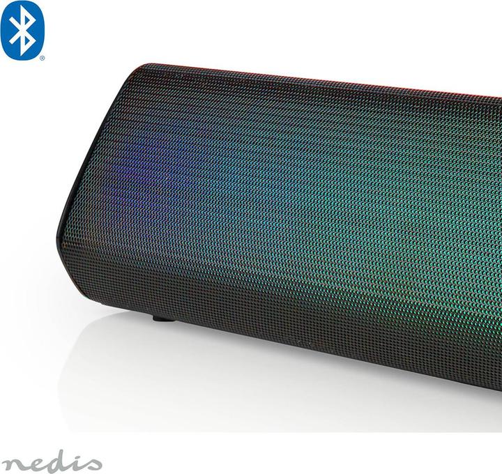 Produktbild Nedis Bluetooth®-Lautsprecher | max. Batteriespielzeit: 6 Std | Tisch Design | 18 W | Stereo | Einge (6 h, Batteriebetrieb)