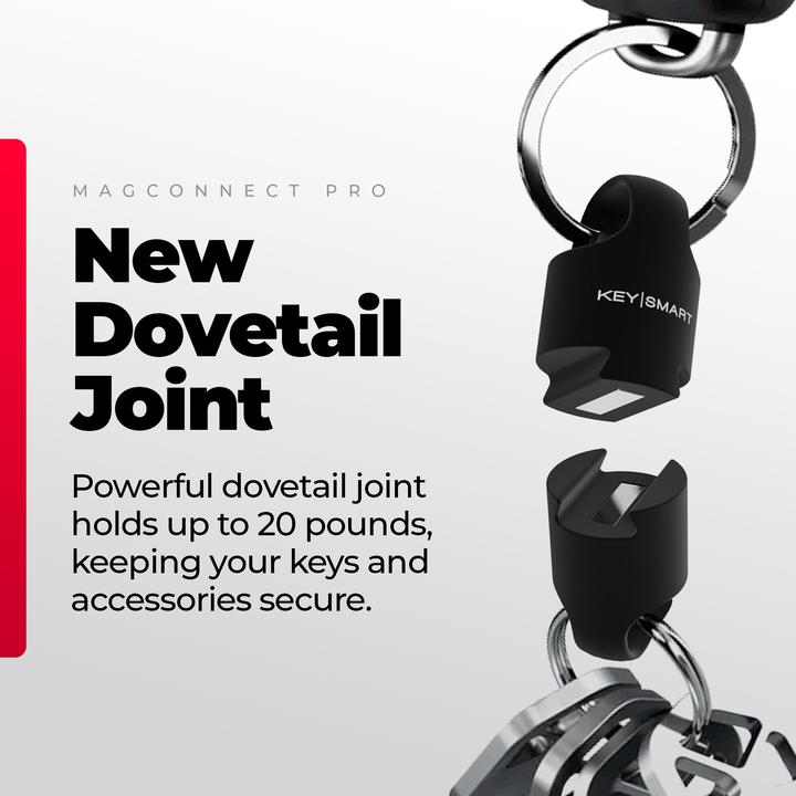 Actual product image Key Smart MagConnect PRO Magnetic Quick Connect Black