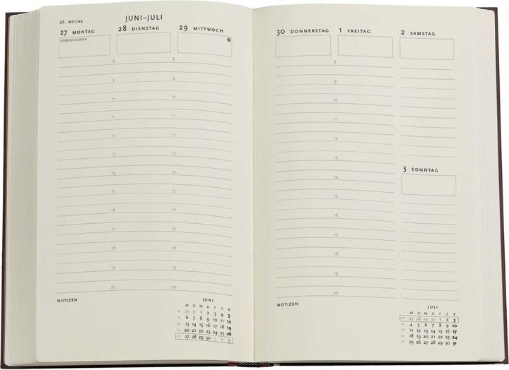 Immagine prodotto Paperblanks PAPERBLAN Agenda Picaresque Maxi 25/26 DD0541-5 1W/2S 18M DE VER HC 13.5x21cm (13,5 x 21 cm, Tedesco)