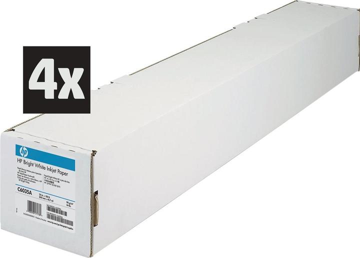 Image du produit HP Papier blanc brillant 24inch 45m roll 4-pack (90 g/m², 4570 cm, 60.96 cm)