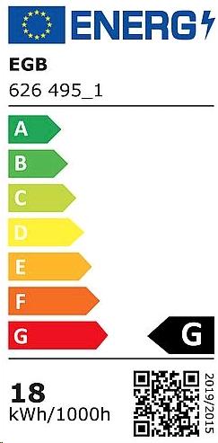 Energie-Label EGB CH LED Kunststoffleuchte IP44 D330mm 18W 4000K 1260lm (1260 lm)