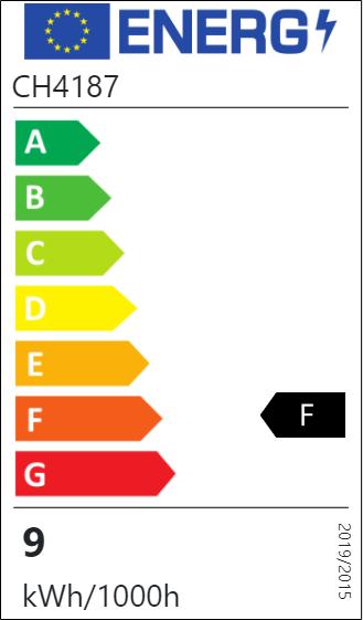 Energy Label Nedis SmartLife Full Colour LED Lamp | Zigbee 3.0 | E27 | 806 lm | 9 W | RGB / Warm to Cool White (E27, 60 W, 806 lm, 1 x, F)